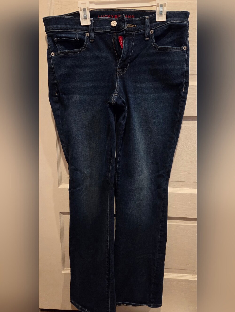 Lucky Brand Dark Blue Straight-Leg Jeans